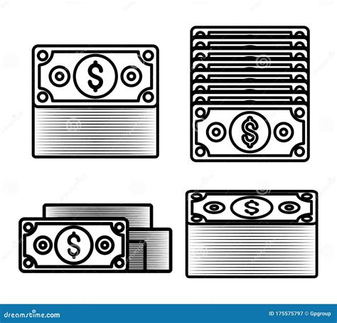 Isolated Money Bills Vector Design Stock Vector Illustration Of Money Bills