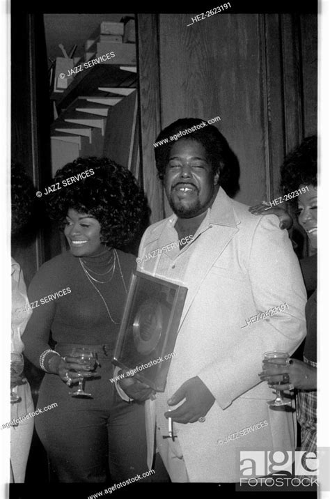American Composer And Singer Songwriter Barry White London 1974