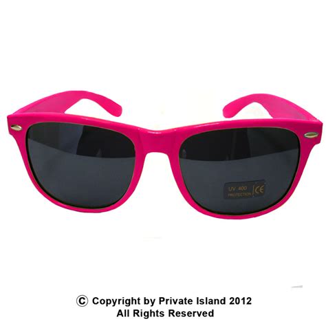 hot pink wayfarer style sunglasses 1054 private island party