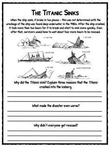 Titanic Facts, Worksheets & History For Kids