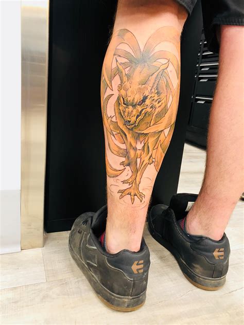 Nine Tails Kurama Tattoo Howtodrawarosetattoostepbystep