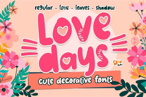 Love Days Font By Dmletter31 · Creative Fabrica