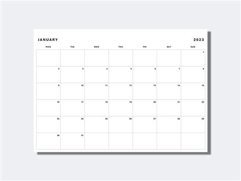 Monthly Planner Keep In Mind Calendar Months Printables Lettering