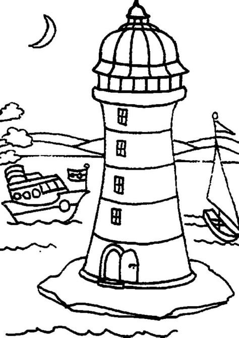 Lighthouse Coloring Pages Free Printable Coloring Pages For Kids