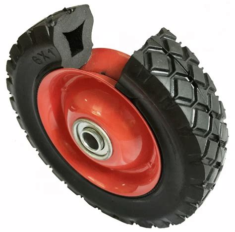 5 6 7 8 9 10 Inch Semi Pneumatic Solid Rubber Wheel For Lawn Mower Tool