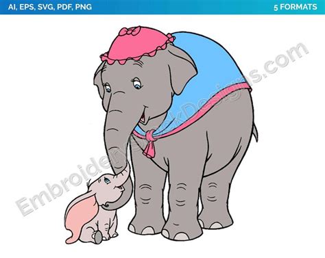 Jumbo Dumbo 2 Mothers Day Holiday Disney Character Designs As Svg