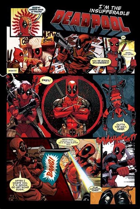 Buy Marvel Comics Deadpool Panels Poster In Posters Sanity