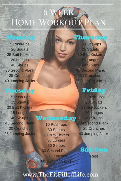 Fitness home workout plan | missing the ssc fitness? 6 Week Home Workout Plan | At home workout plan, Workout ...