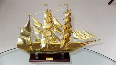 Brass Scale Model Of Tall Ship Sagres For Sale At 1stdibs