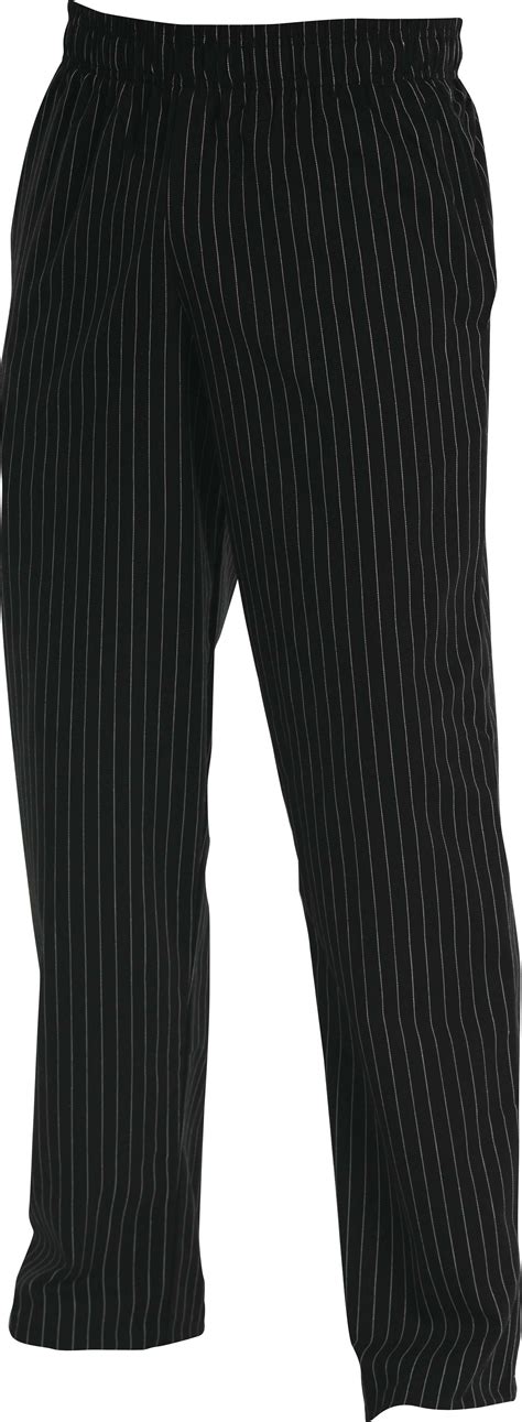 Black Pinstripe Chef Trousers Baggies Note Please Specify Order