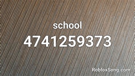 School Roblox Id Roblox Music Codes