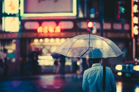 He slept at his friend`s place. Rainy Night in Tokyo: Brilliant Photography by Masashi ...