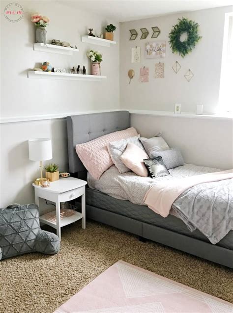 This is the perfect basic addition for your every girls room ideas. How To DIY a Blush and Gray Girls Bedroom Makeover - Must ...