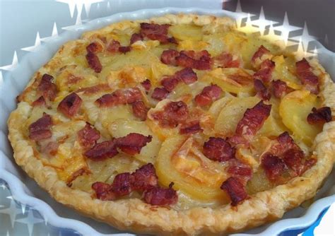 Tarte aux pommes de terre et lardons au Thermomix
