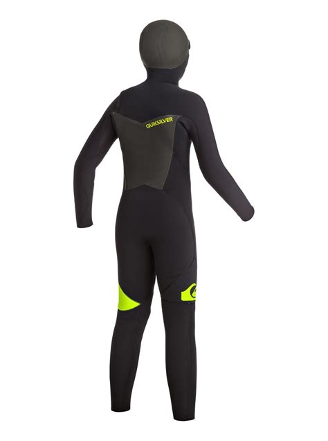 Boys Syncro 543mm Chest Zip Hooded Full Wetsuit Eqbw203000 Quiksilver