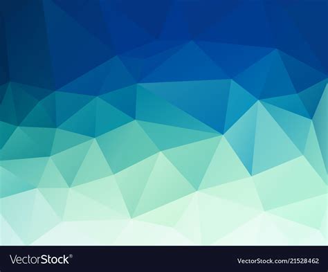 Abstract Green Blue Pastel Polygonal Background Vector Image