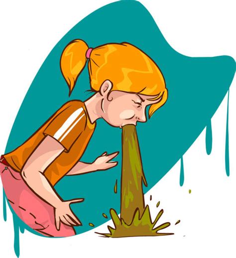 Drunk Girl Vomiting Background Illustrations Royalty Free Vector