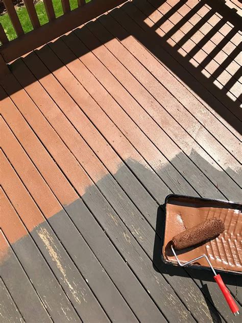 How To Restore An Old Deck Using Behr Deck Over Deck Paint Cool Deck