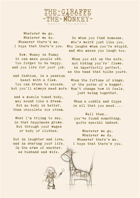 Just A Giraffe And His Two Monkeys Lol Marriage Poems Wedding