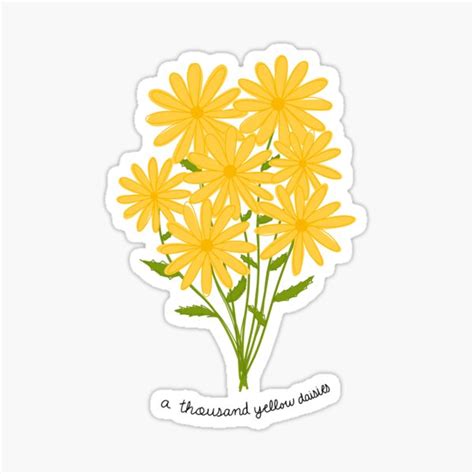 Yellow Daisies Sticker For Sale By Alypereira21 Redbubble