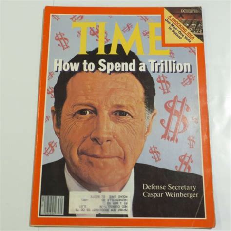 Time Magazine July 27 1981 Defense Secretary Caspar Weinberger D1 Ebay