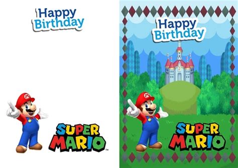 You can design custom invites, birthday cards, and more with a super mario party twist! Mario Birthday Card - CUP813379_84013 | Craftsuprint