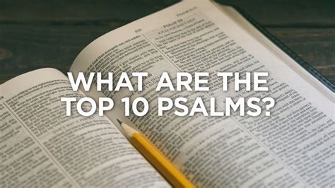 What Are The Top 10 Psalms In 2020 Psalms Bible Study Notes How To