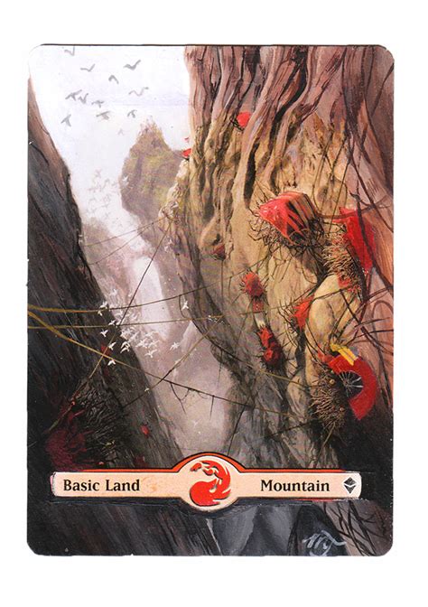 Mtg Card Alter Basic Land Mountain 2 By Invenatrix On Deviantart