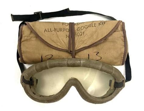 original ww2 us polaroid all purpose goggles no 1021 case in goggles