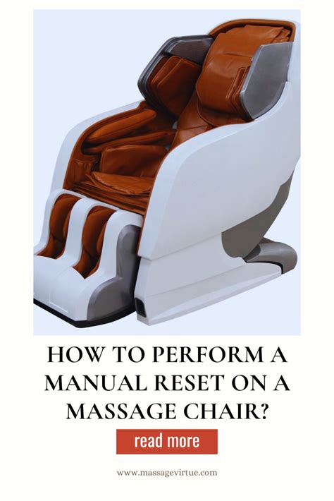 How To Do A Massage Chair Manual Reset In 7 Simple Steps