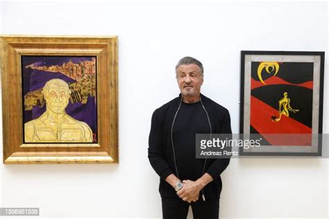 Sylvester Stallone Paintings Exhibit Stock Fotos Und Bilder Getty Images