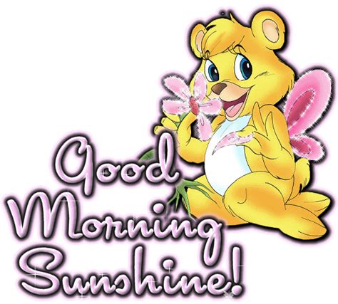 Glitter Text Graphic Good Morning Sunshine Good Morning Animated