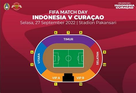 Daftar Harga Tiket Timnas Indonesia Vs Curacao Di Stadion Pakansari