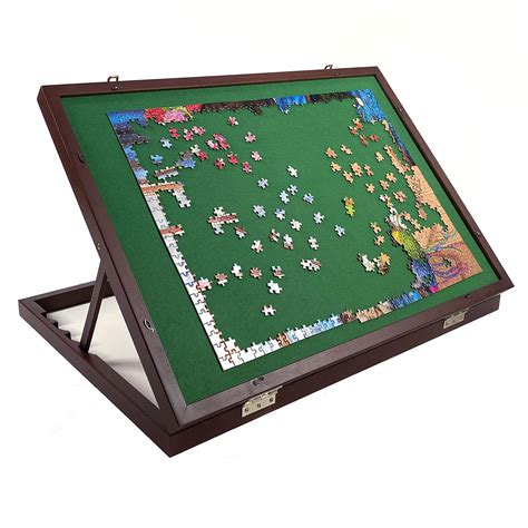 Mary Maxim Adjustable Wooden Jigsaw Puzzle Table Puzzle Tables For