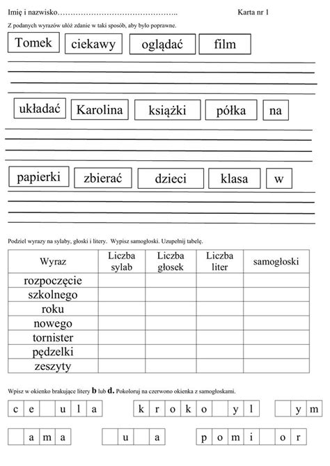 Klasa Ii Edukacja Polonistyczna Education Polish Language Teaching