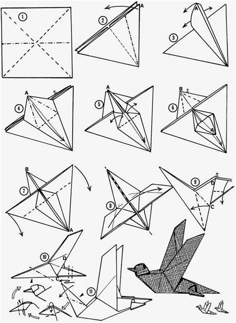 Origami Bird Instructions 3d Origami For Kids