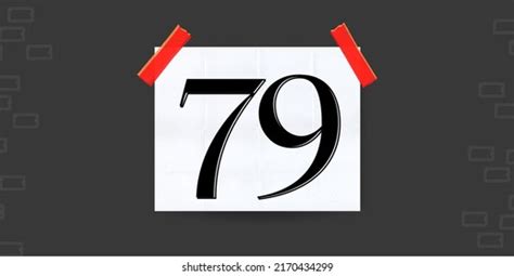 Number 79 Banner Number Seventy Nine Stock Illustration 2170434299