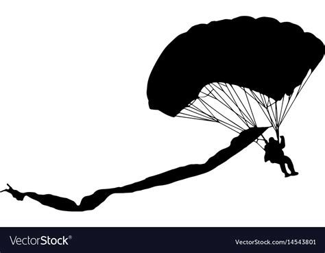 Parachutist Royalty Free Vector Image Vectorstock