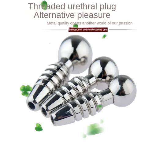 Stainless Steel Urethral Sound Dilator Male Penis Plug Threaded Urethra