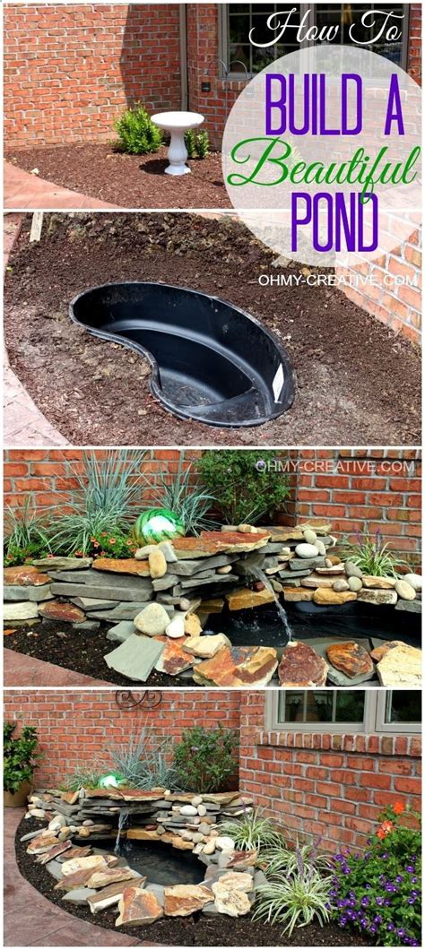 How To Build A Beautiful Back Yard Pond And Water Feature Cheaply Pond