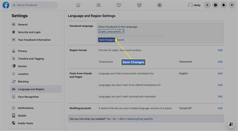 How To Change Your Facebook Language Settings