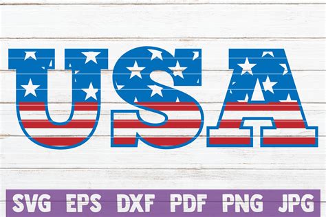 USA SVG Cut File By MintyMarshmallows | TheHungryJPEG.com