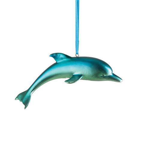 Wholesale Iridescent Blue Dolphin Christmas Xmas Ornament Seahorse
