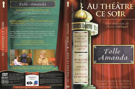 Jaquette DVD de Au thatre ce soir Folle Amanda v2 Cinéma Passion