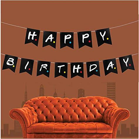 Friends Tv Show Happy Birthday Party Banner Friends Tv Show Party
