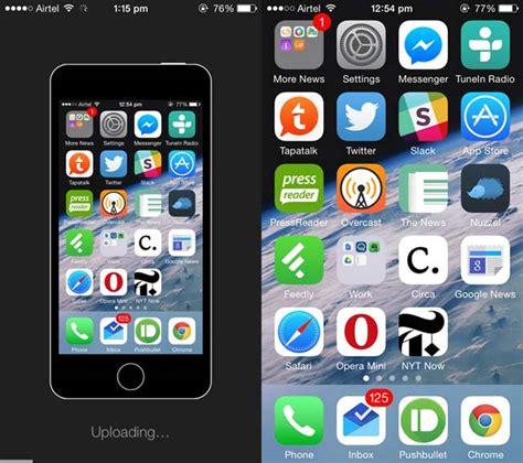 Any nearby devices will appear in this top row. Share what apps you have on your iPhone with Homescreen ...