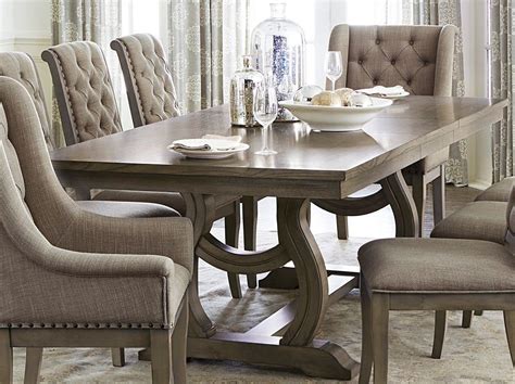 Vermillion Formal Upholstered Tufted Dining Set Product Furniture