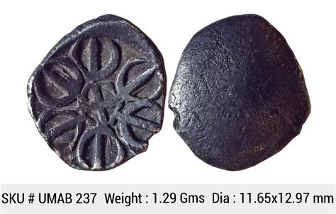Ancient Gandhara Janapada Punch Marked Coin Silver Shana 18 Shatamana