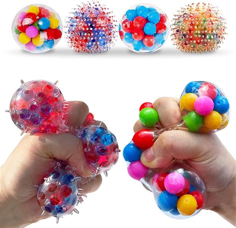 Stress Balls For Kids And Adults 4 Squishies Balls Water