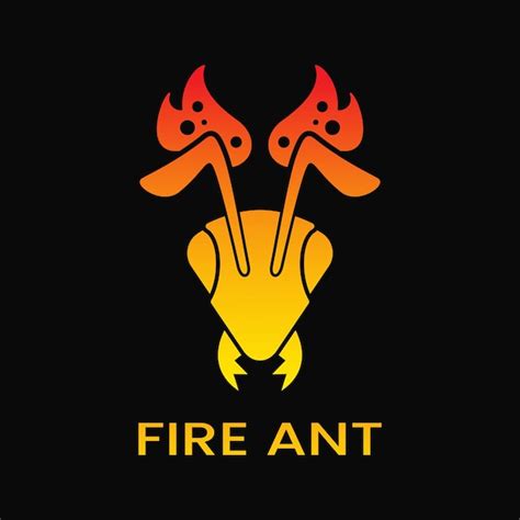 Premium Vector Fire And Ant Head Logo Concept Modern Gradient